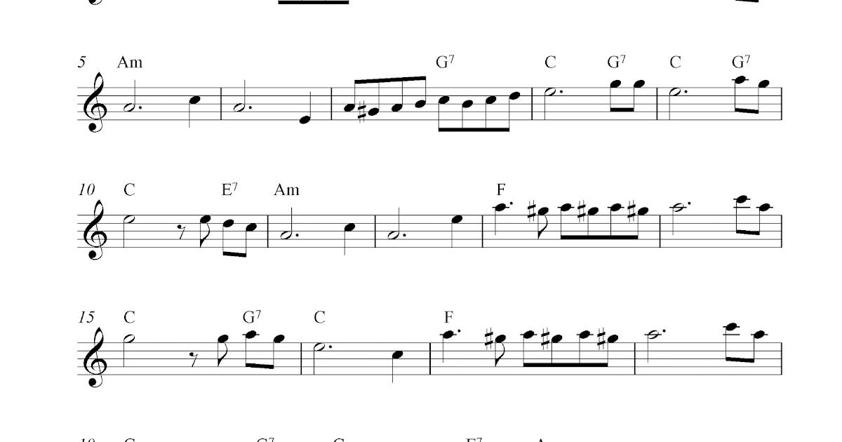 El Condor Pasa, free flute sheet music notes
