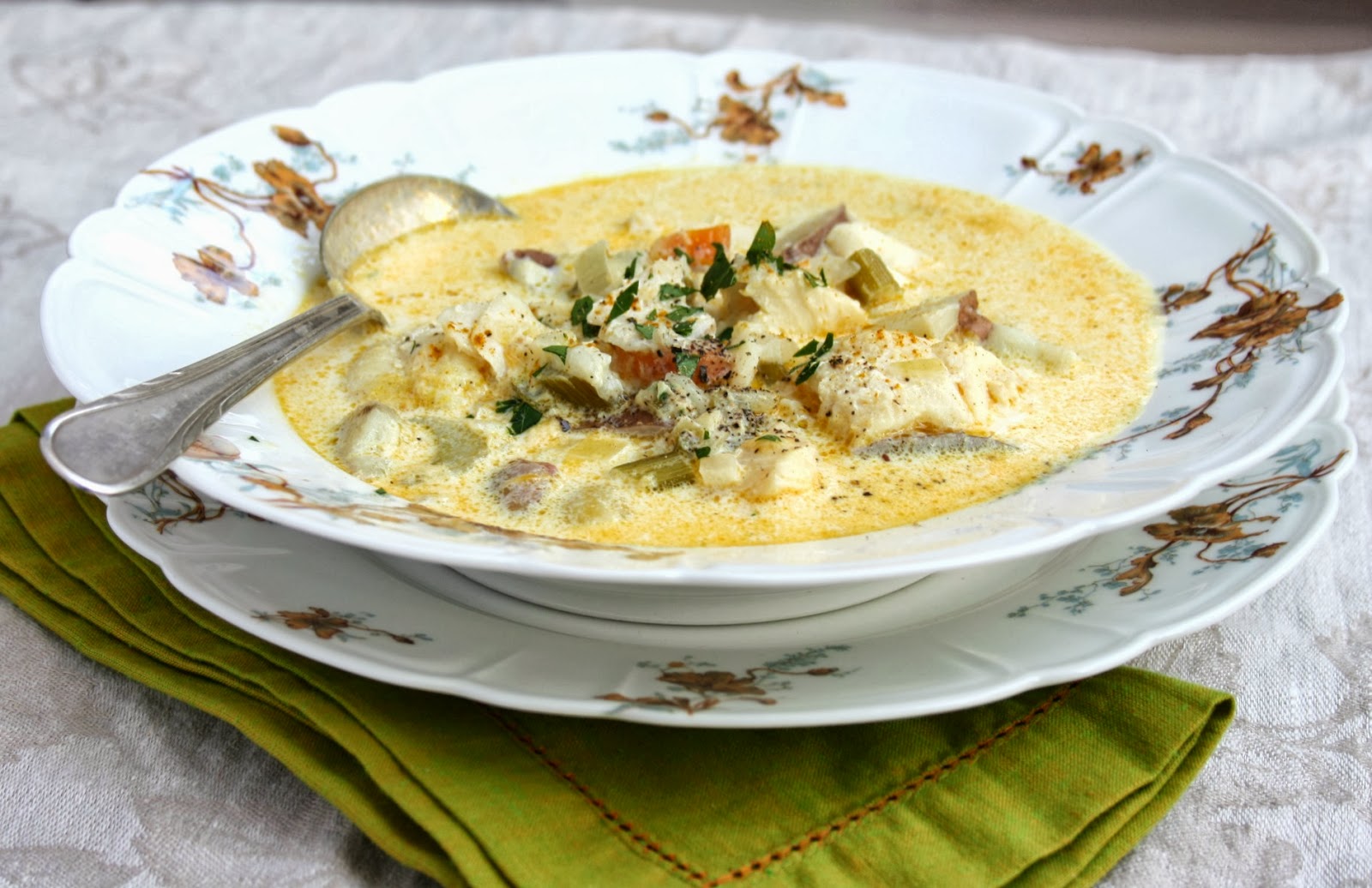 30 minute meals mom's lite fish chowder Bridget's Green Kitchen
