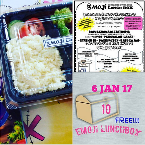 AKTIVITI MARKETING KAMI - CONTEST EMOJI LUNCH BOX NASI AYAM MADU IPOH - sila klik gambar -