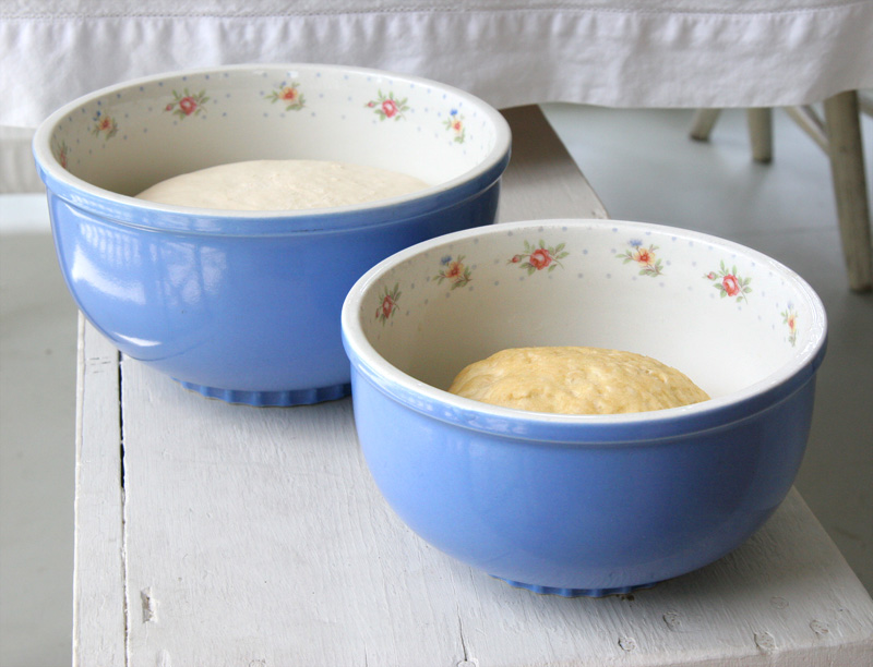 Nessy Designs Rising Dough in Vintage Bowls