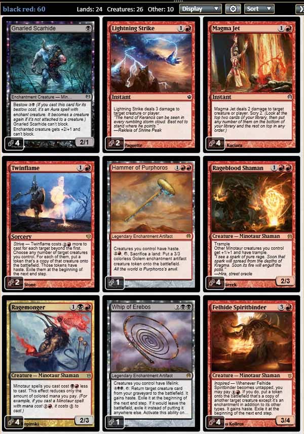 Magic the Gathering Adventures [Standard] Black Red Minotaurs