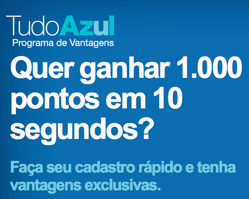 frequent flyer bonuses azul tudoazul 1 000 free points for the azul frequent flyer program