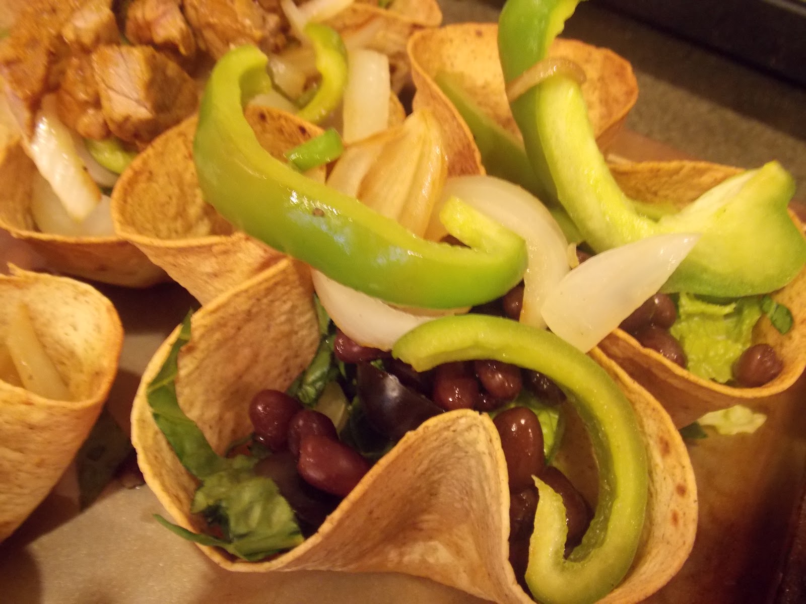 Some Sugar Added Baked Taco Salad Bowls