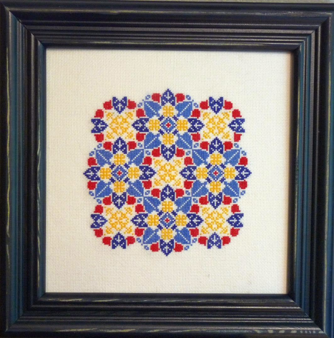 Gracewood Stitches Violette Progress, K2 Framed & Madeleines Baked