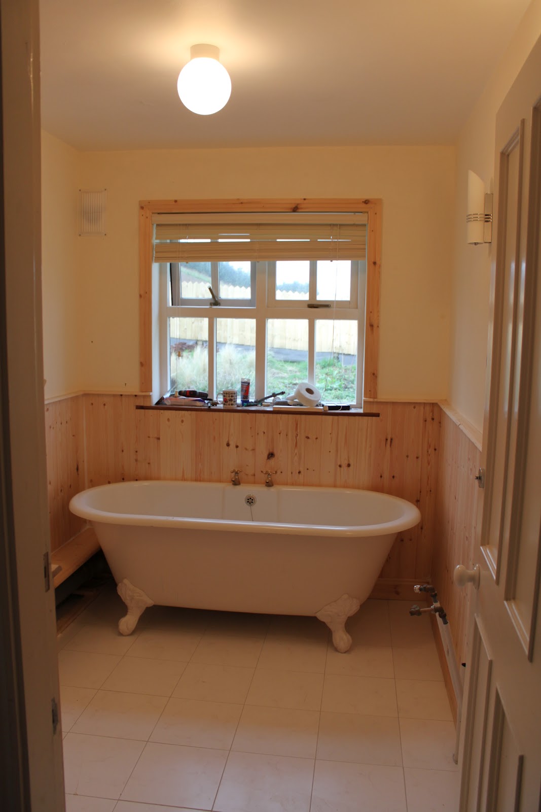 bathroom shower window love tongue in groove panelling, I decided to go for this over tiles 