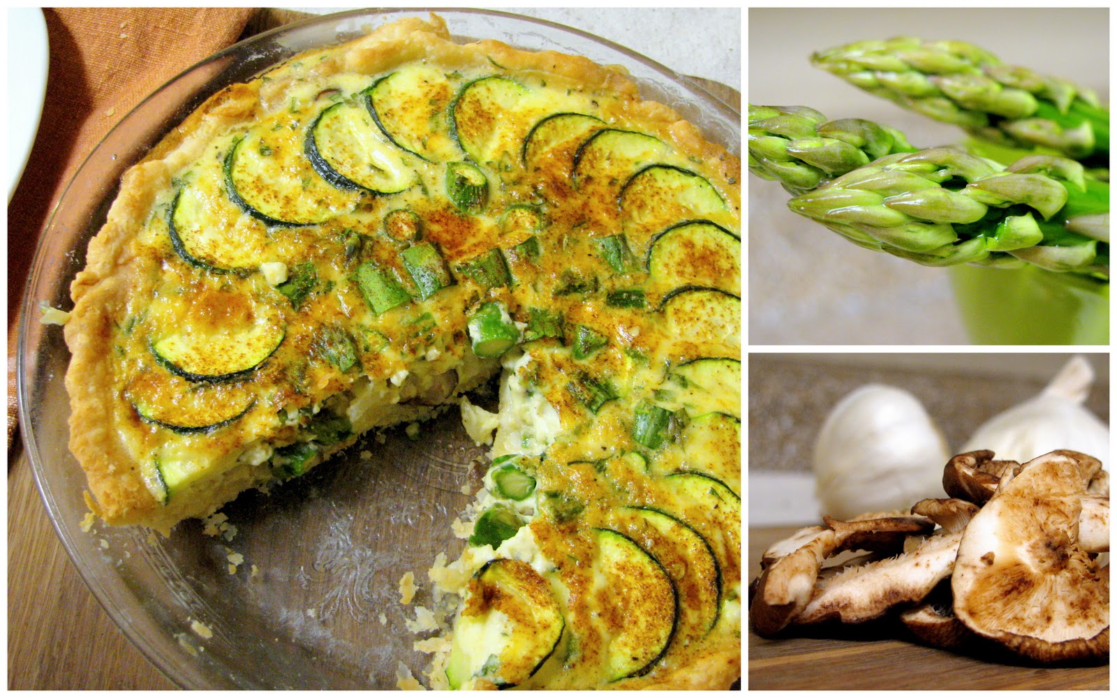 The Scattered Cook: Veggie Quiche with Herbed Crust