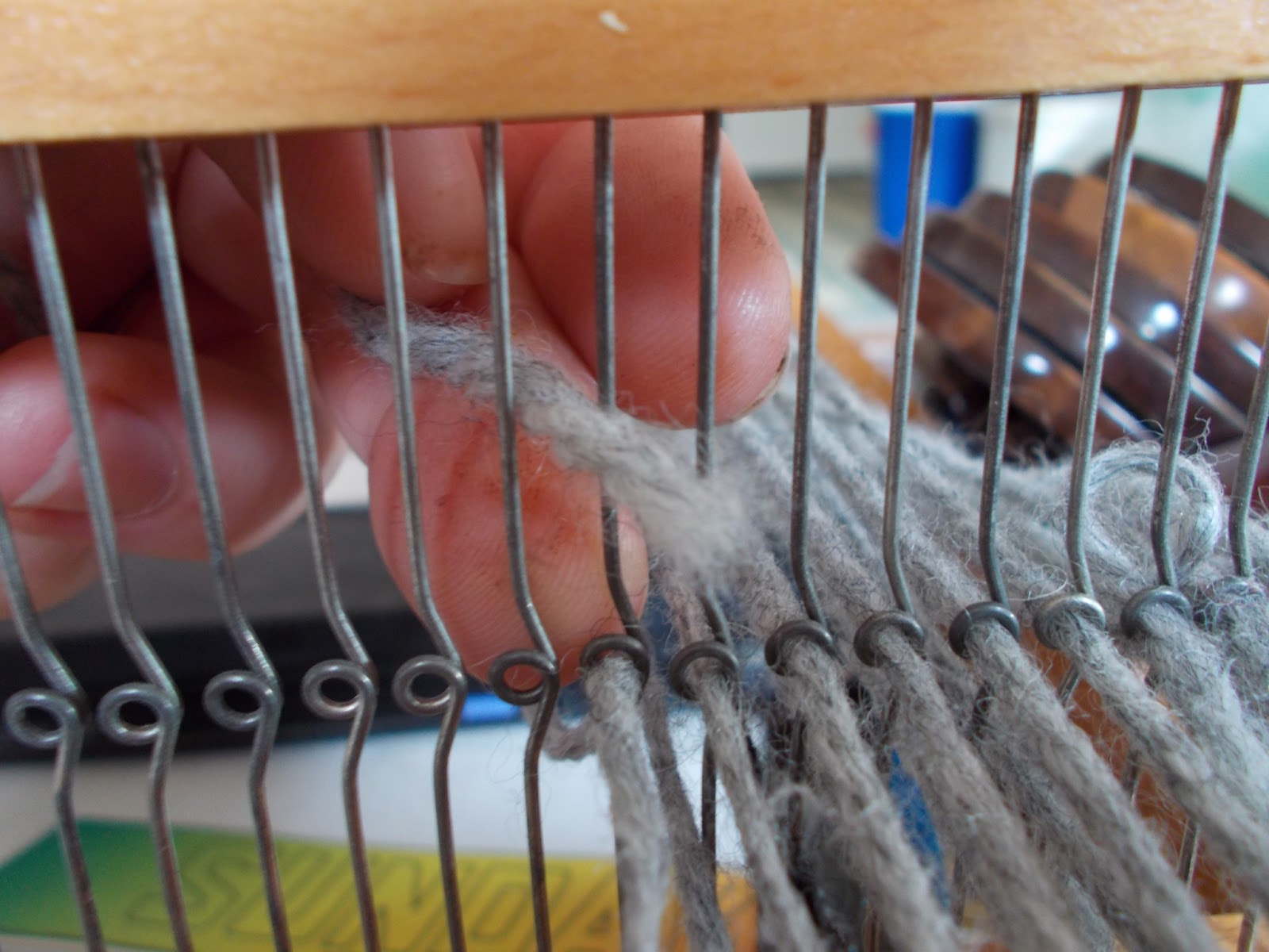 Sojourn in Suburbia Spears 4 Warping the loomPhotos