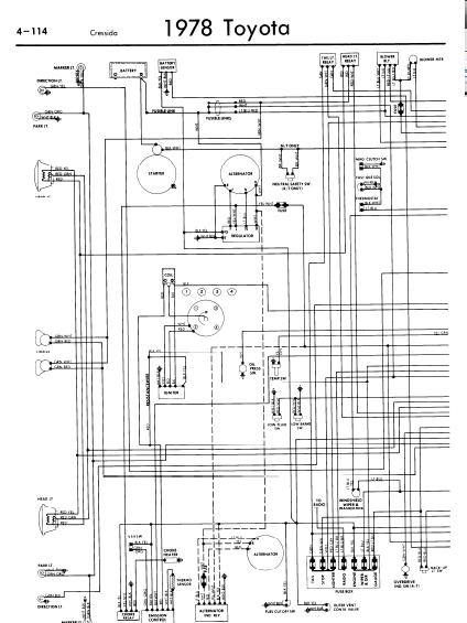 Toyota Cressida 1978 Wiring Diagrams | Online Manual Sharing