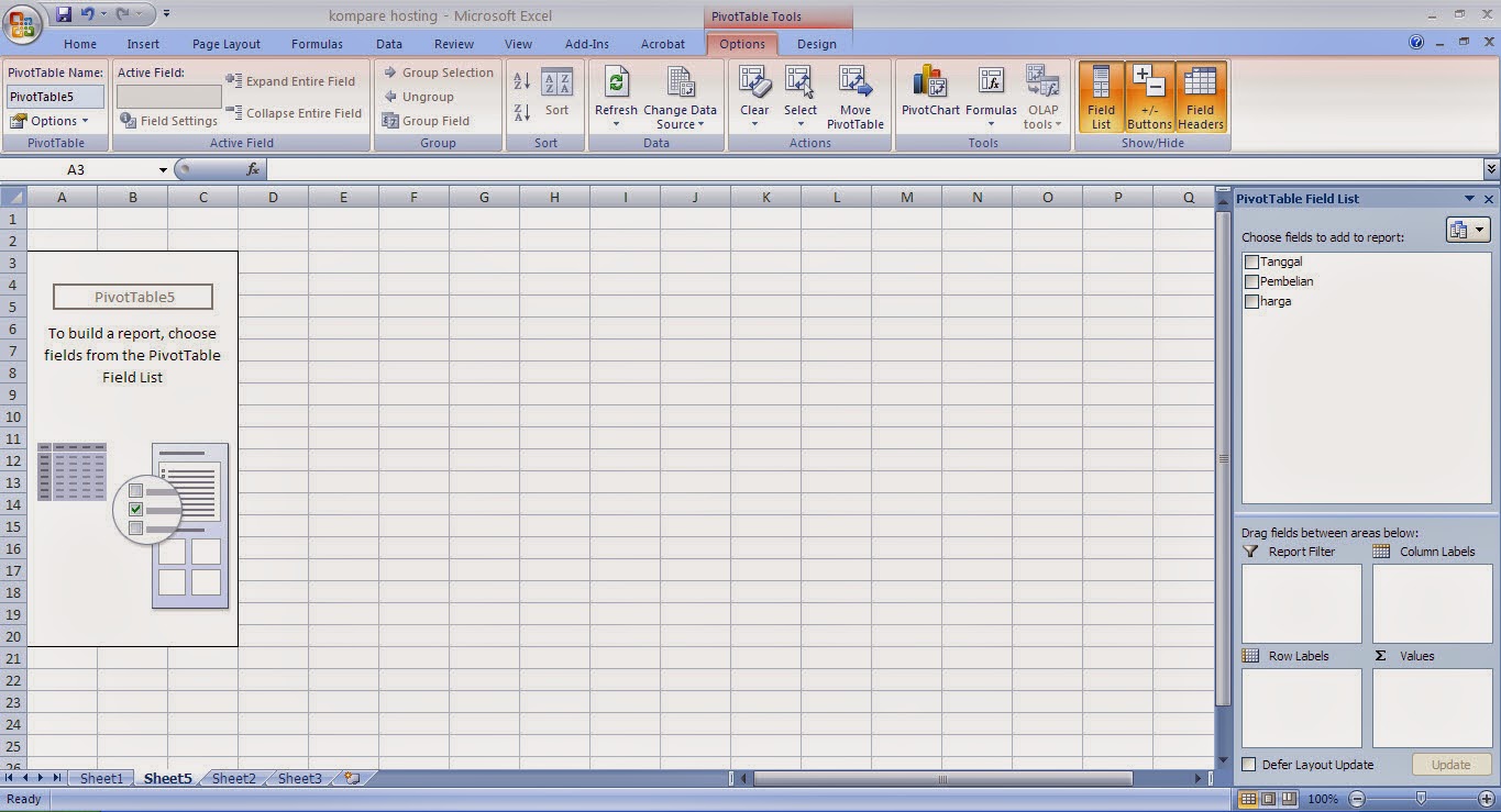 Fungsi Privot Table Excel 2007 Fungsi Privot Table Excel 2007