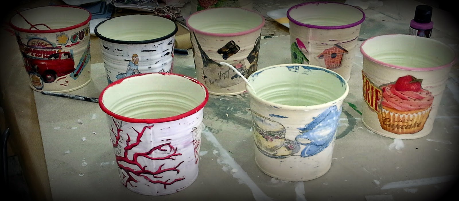 Cubos Decorados Con Pintura Pizarra Cubos Decorados Con Pintura Pizarra