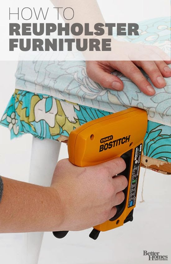 How to Reupholster Furniture DIY Craft Projects