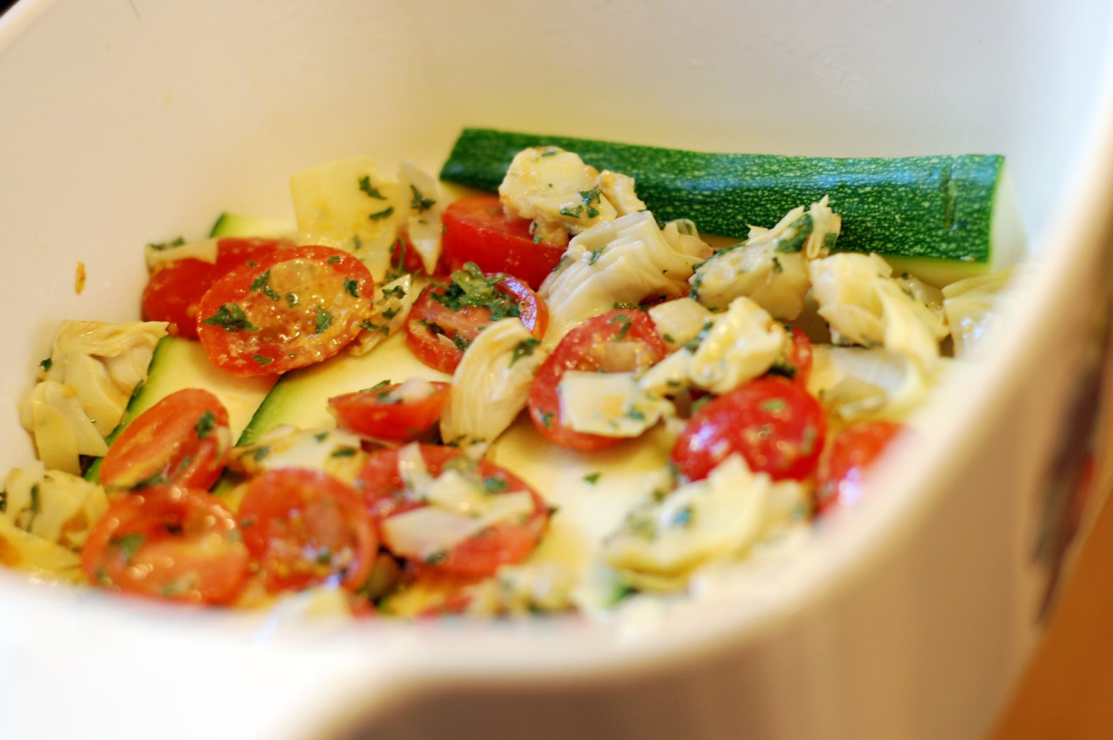 Where's the Beach? Tasty Tuesday Zucchini, Tomato Tofu Bake