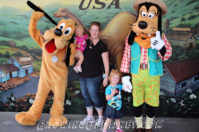 Pluto and Goofy at Disney's Animal Kingdom
