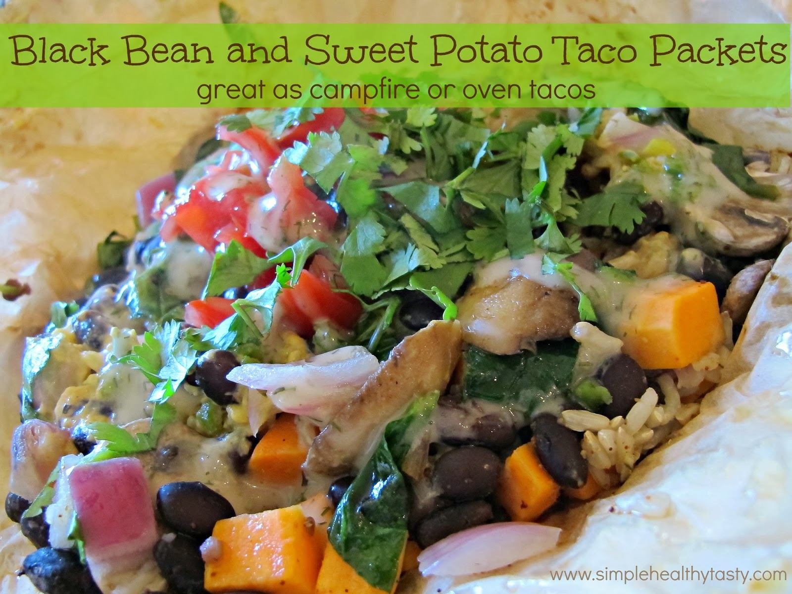 Simple. Healthy. Tasty Black Bean and Sweet Potato Taco Packets