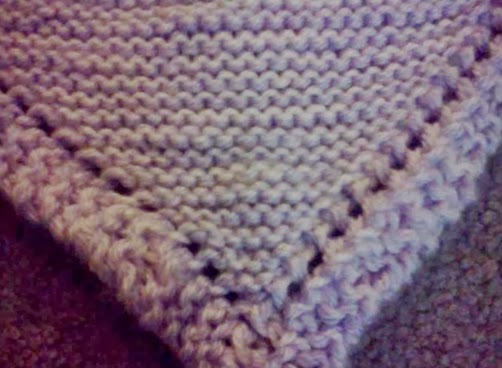 Inspirefly: Diagonal Knitted Baby Blanket