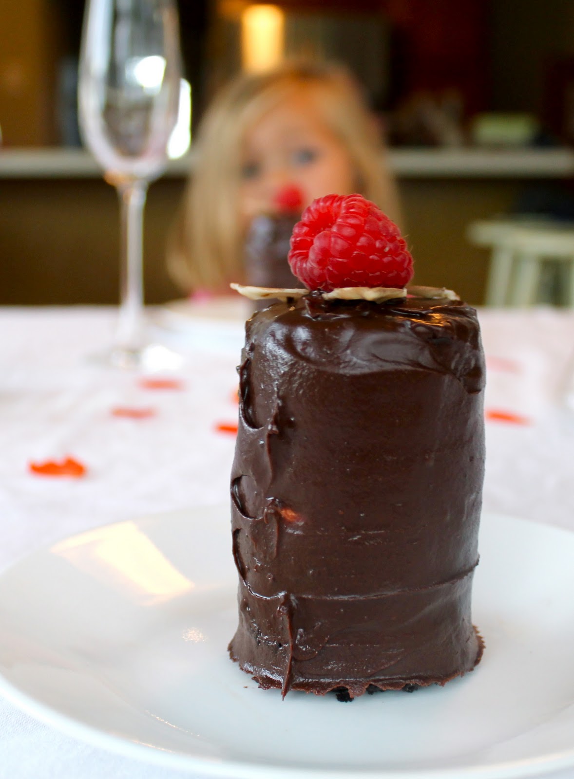 Yammie's Noshery Dark Chocolate Truffle Torte With White Chocolate