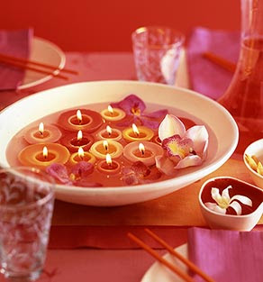 Velas Flutuantes Decoração com Velas Flutuantes