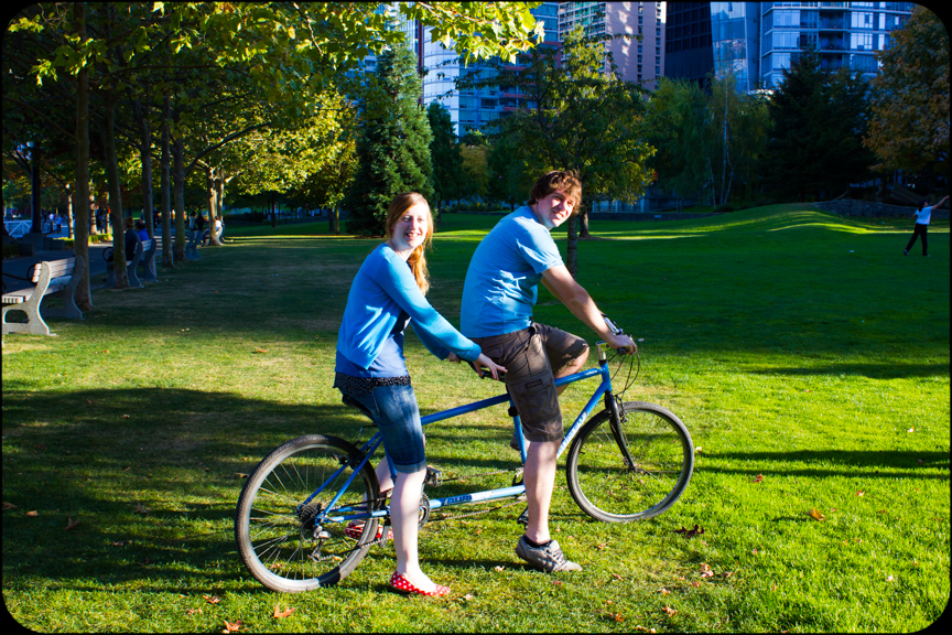 tandem biking stanley park