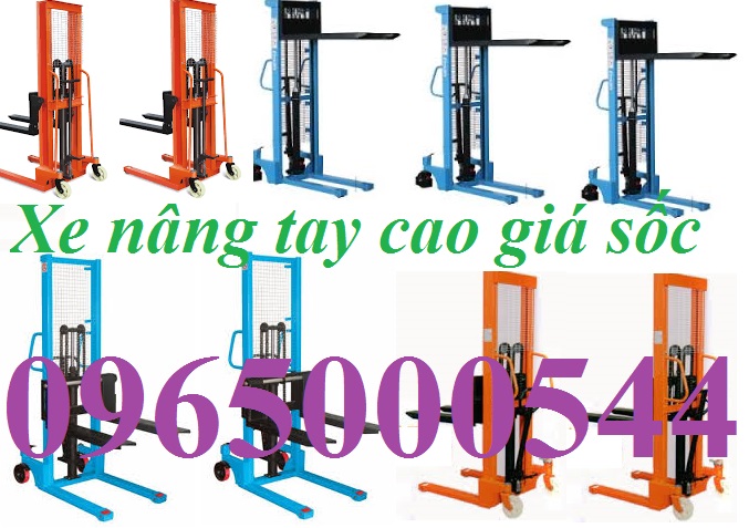 Xe nâng tay thấp, xe nâng tay cao xả hàng giảm giá