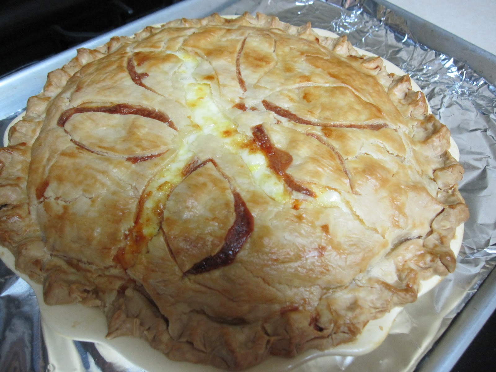 The Doherty Dish Summer Sausage and Cheese Pie