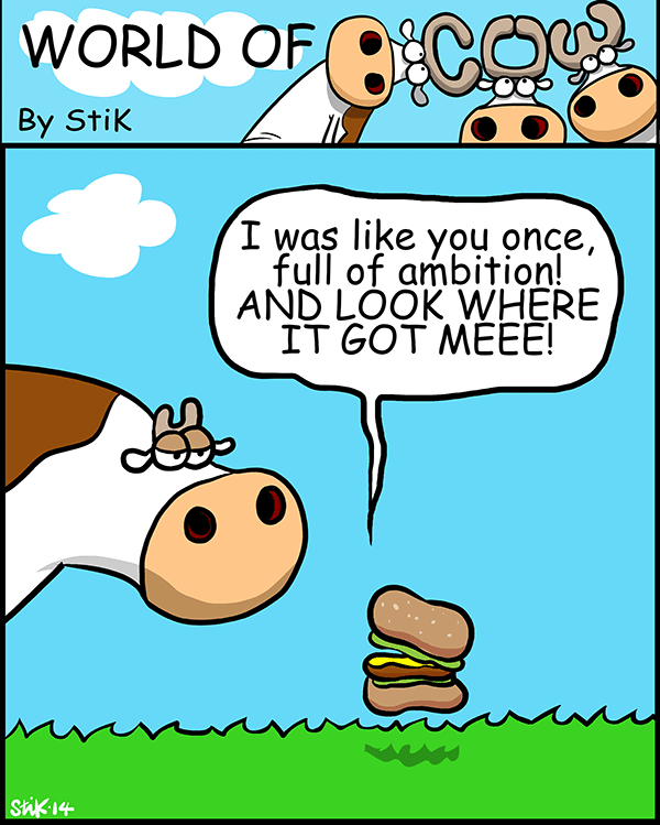 The Cartoonist known as StiK Todays World of Cow Cowtoon