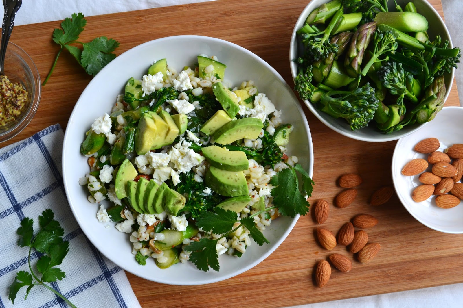 Nourish The Roots Barley, Asparagus, and Broccoli Salad
