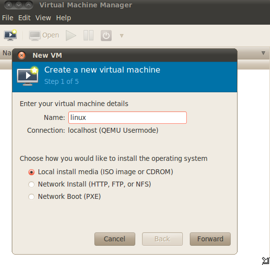 CreatorB notes How to create virtual machine on linux