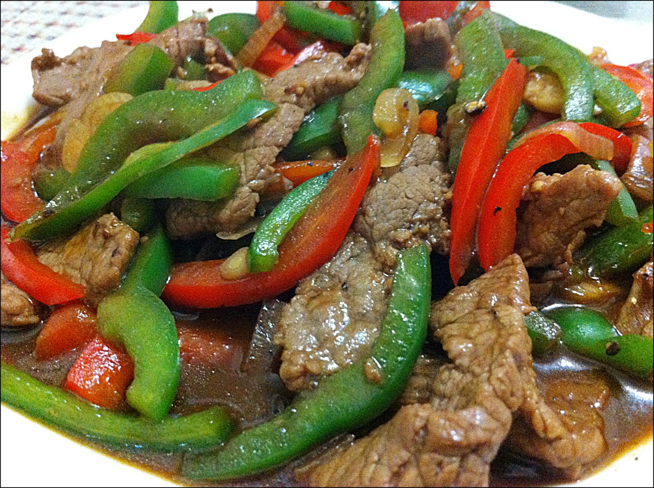 Little Cookery Book Black Pepper Beef with Bell Peppers