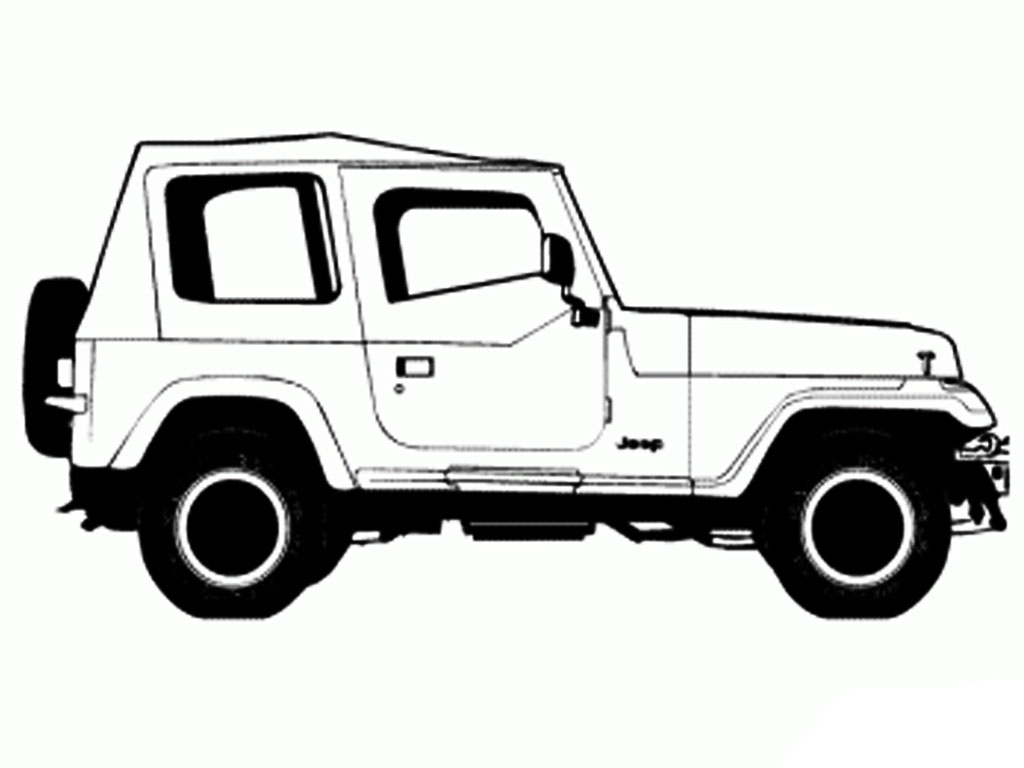 Jeep Wrangler 2015 Coloring Pages | Realistic Coloring Pages