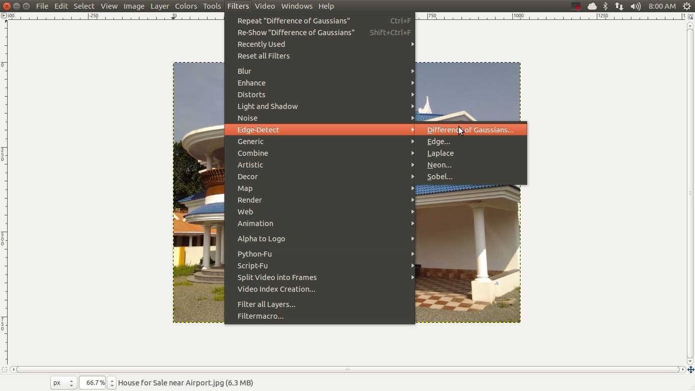 How to Use Edge Detect Function In GIMP Image Editor In Linux ? « Funny