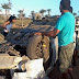 Carro capota na estrada de Barra Nova povoado de Várzea do Poço