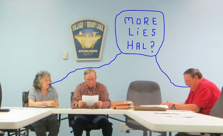 Even the Brady Lake Village clerk gang now knows BLV mayor Hal Lehman is lying.