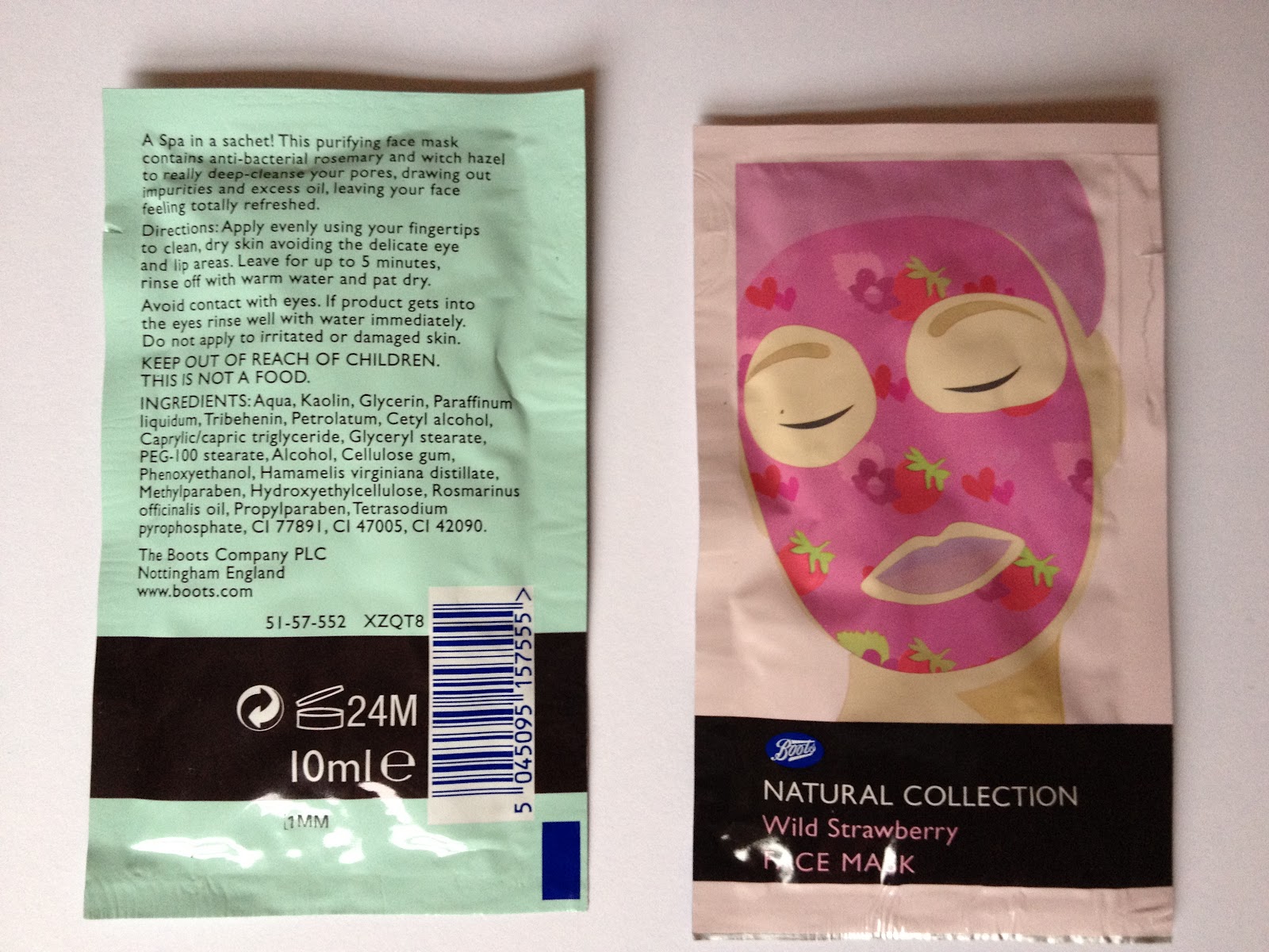 *beautifully superfluous* REVIEW BOOTS NATURAL COLLECTION FACE MASKS