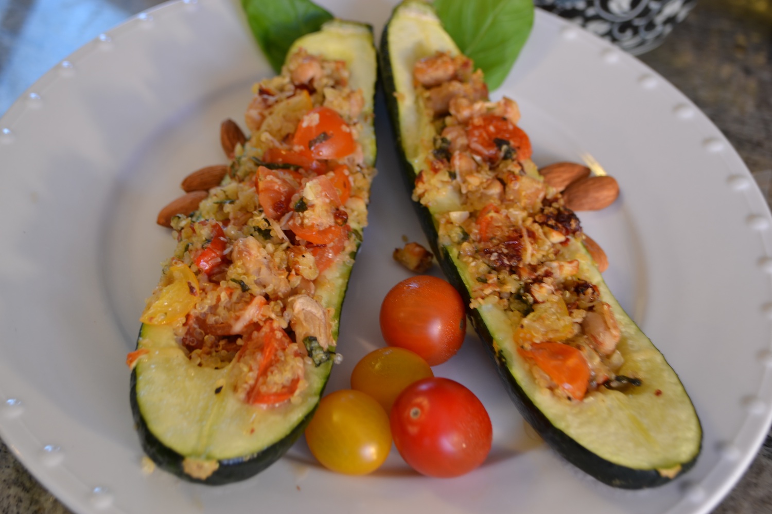 That's Vegetarian?! Baked Stuffed Zucchini