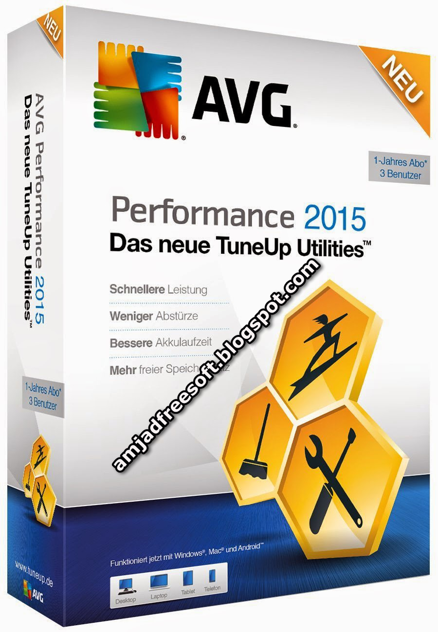 AVG PC TuneUp 2015 v15.0.1001.373 with Crack Latest version free download