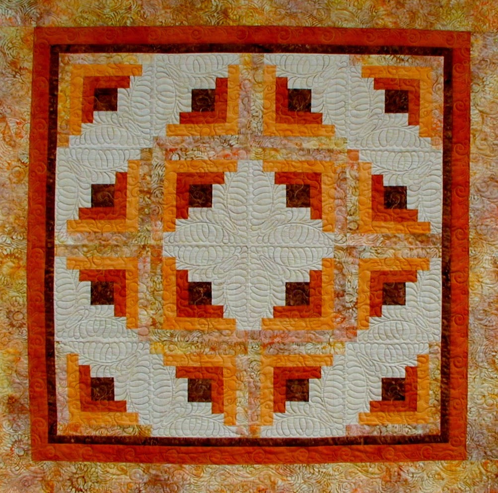 Moonbear Longarm Quilting Log Cabin for Tina