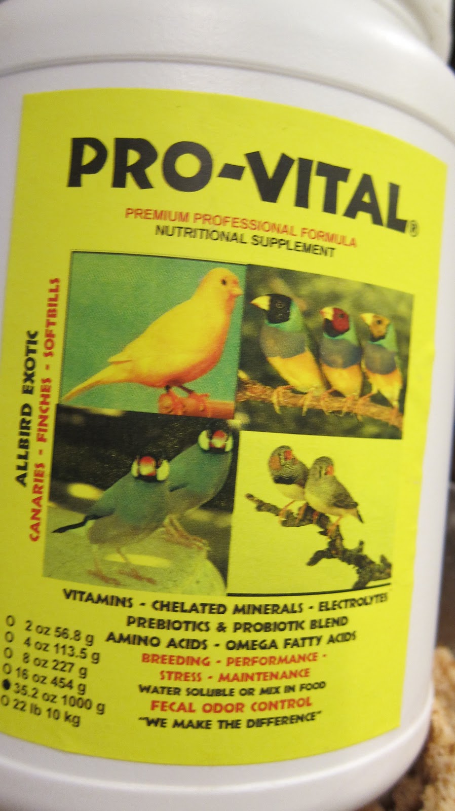 Canary Tales Feeding Young Birds Vitamins and Probiotics