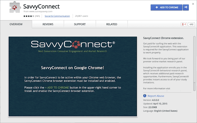 Savvyconnect® chrome extension