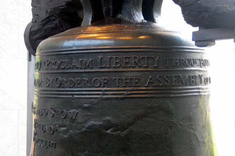 liberty bell cracked whose funeral was it on lost