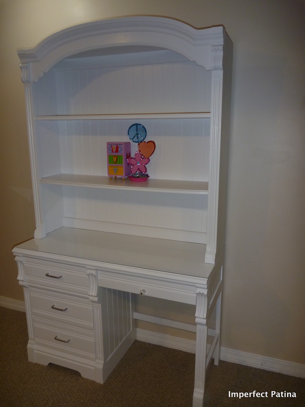 Imperfect Patina Craigslist Desk/Bookshelf