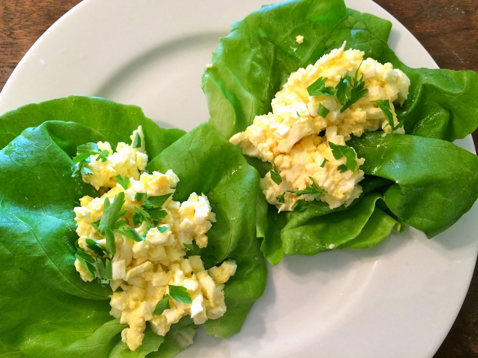 Egg-Vegetable Salad Wraps