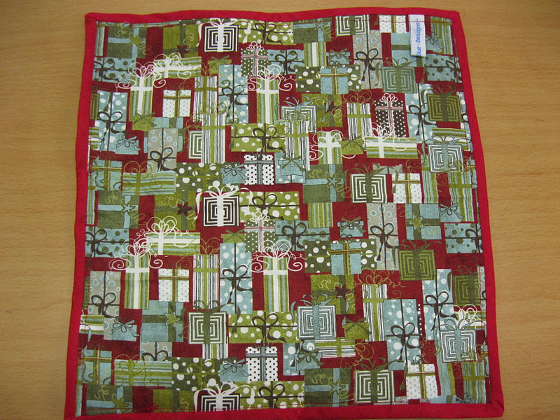 Indigo Blue Quilted Christmas Table Mat