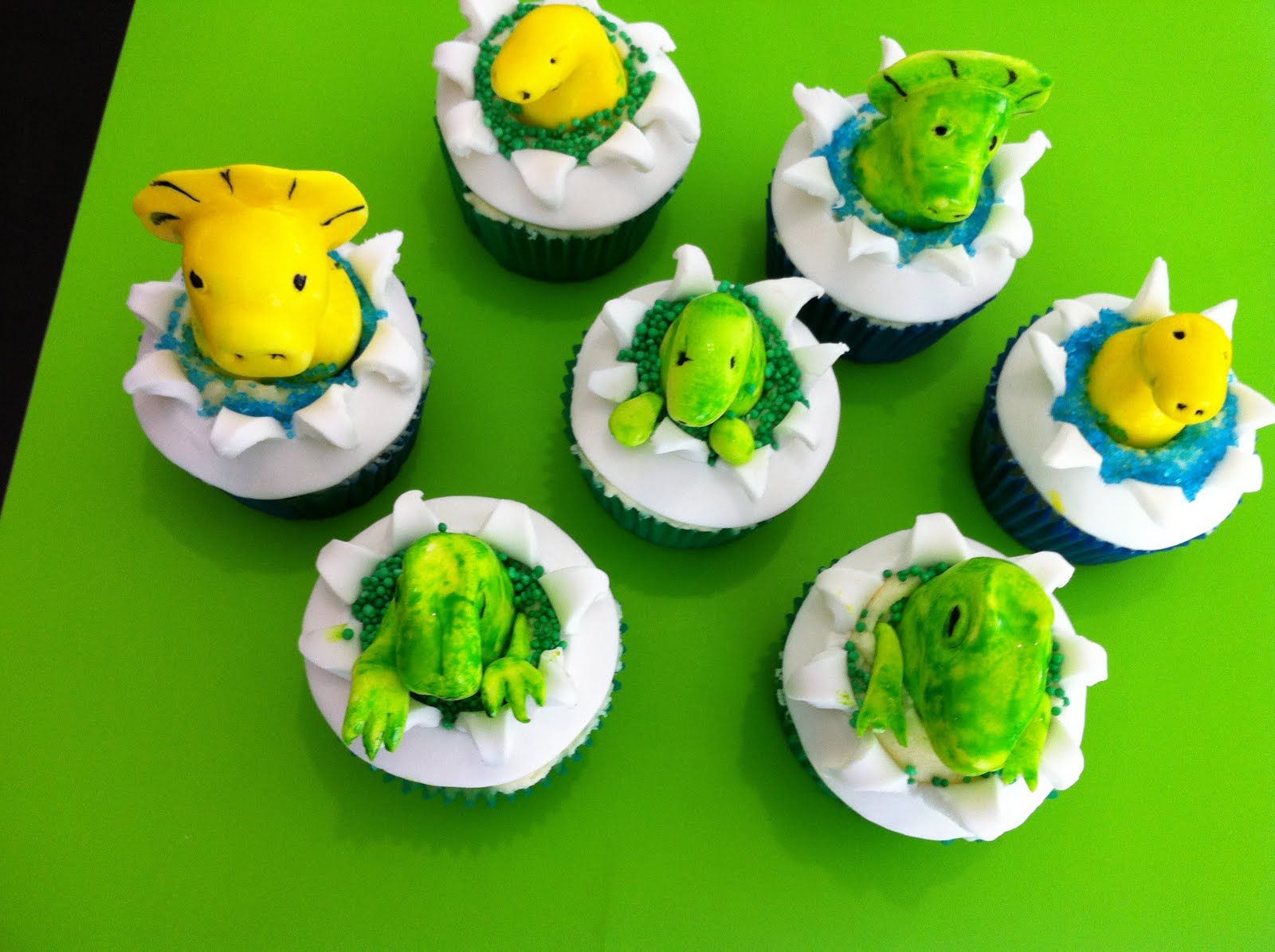 Mandylicious Cakes Baby Dinosaur cupcakes for Joshy