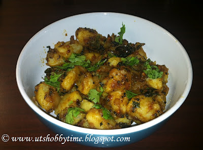 Spicy Potato Fry / Urulai Kilangu Varuval (Indian Recipe)