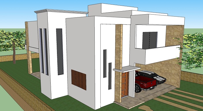 Planta de sobrado com varanda - Projetos de Casas, Modelos de Casas e  Fachadas de Casas