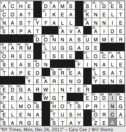 season crossword daily across theme puzzle