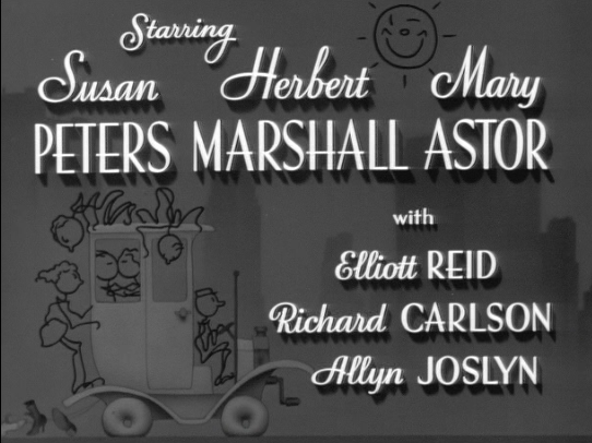 Susan Peters gets top billing next to Herbert Marshall and Mary Astor