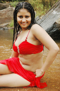 Amrutha Valli wet showing cleavage navel and milky thighs6