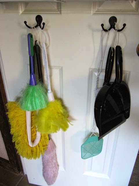 broom closet organization