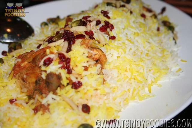 Zreshk Polow with Chicken 